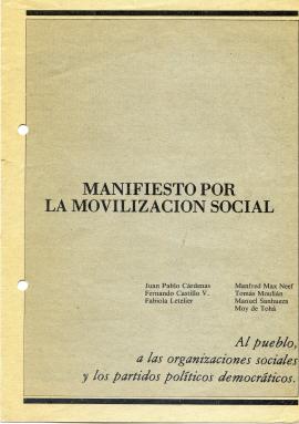 Manifiesto por la movilización social