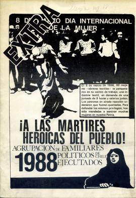 ¡A las mártires heroicas del pueblo!