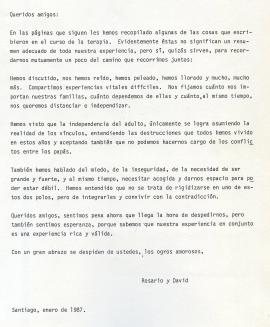 Grupo de Jóvenes. Segundo semestre 1986