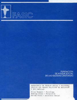 Experiencia de Trabajo Social y psicoterapéutico con presos políticos en reclusión y sus familias