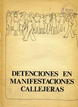 Detenciones en manifestaciones callejeras