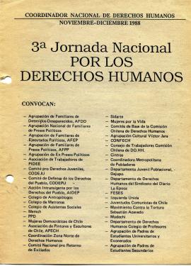 3ª Jornada Nacional por los Derechos Humanos